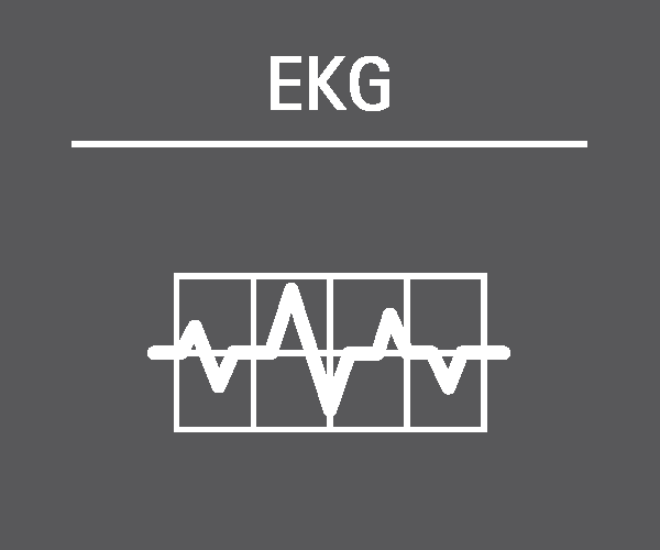 Motiv: (M0180) EKG Herzdiagramm weiss-grau